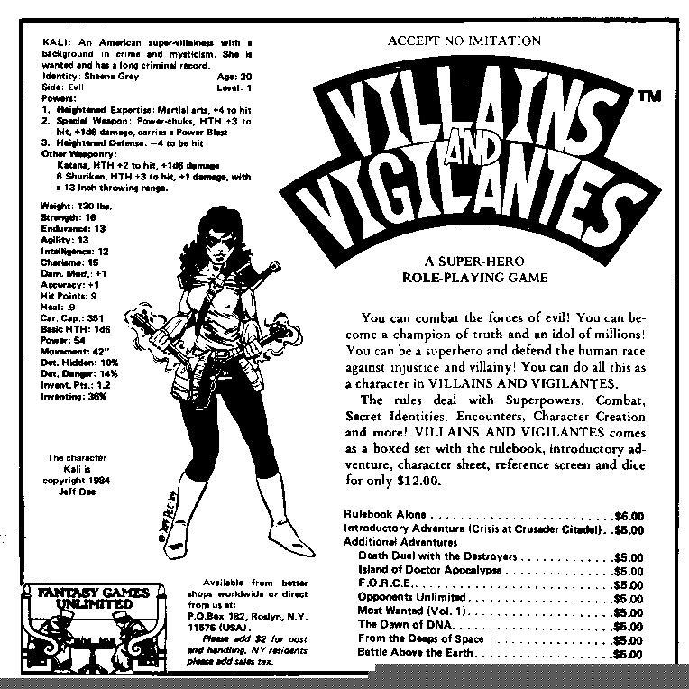 Kali from Dragon magazine